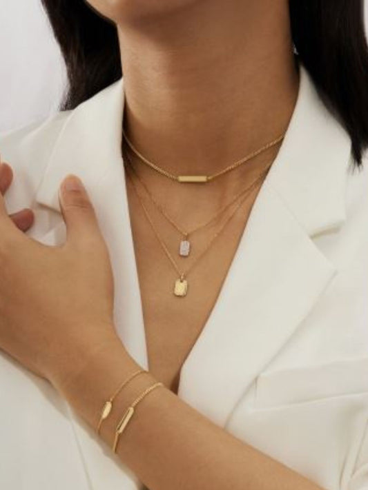 TAG Anhänger mit Kette 45cm . 925 Sterlingsilber vergoldet