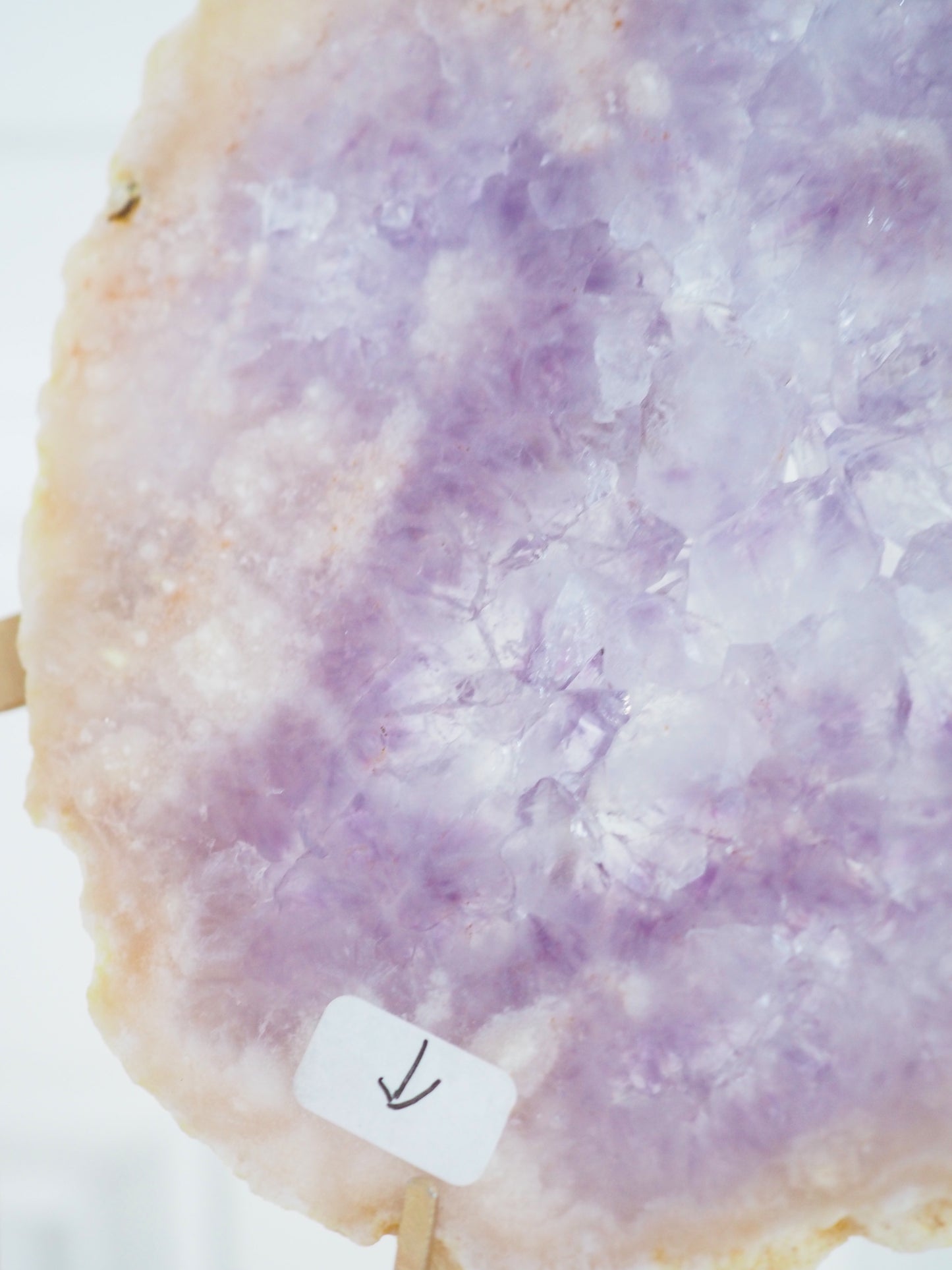 XXL Sakura Achat mit Amethyst Schmetterling Flügel auf Halter ca. 28x27 cm - aus Madagascar RARE