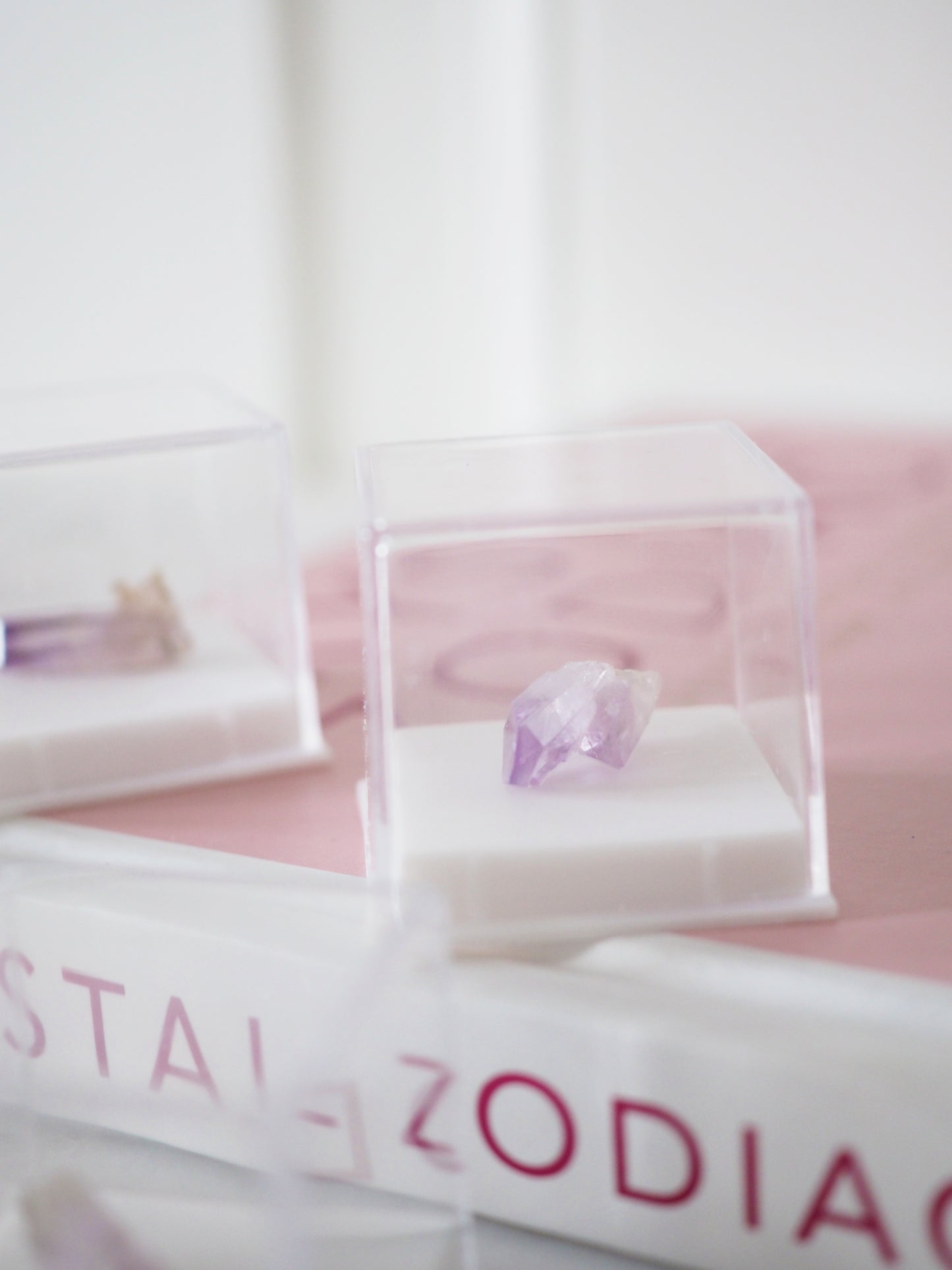 Vera Cruz Amethyst Spitze . MINI MINERALS IN BOX 3x3cm - aus Mexiko