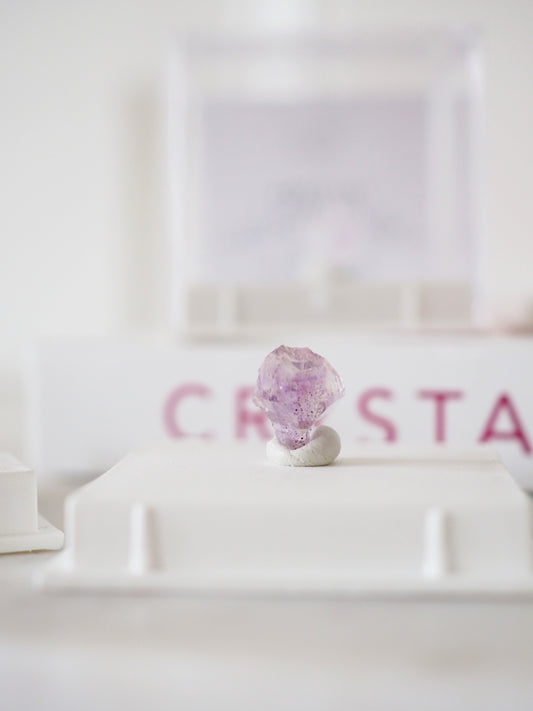 Zepter Amethyst MINI MINERALS IN BOX 4x4cm - aus Kachur Indien. RARE