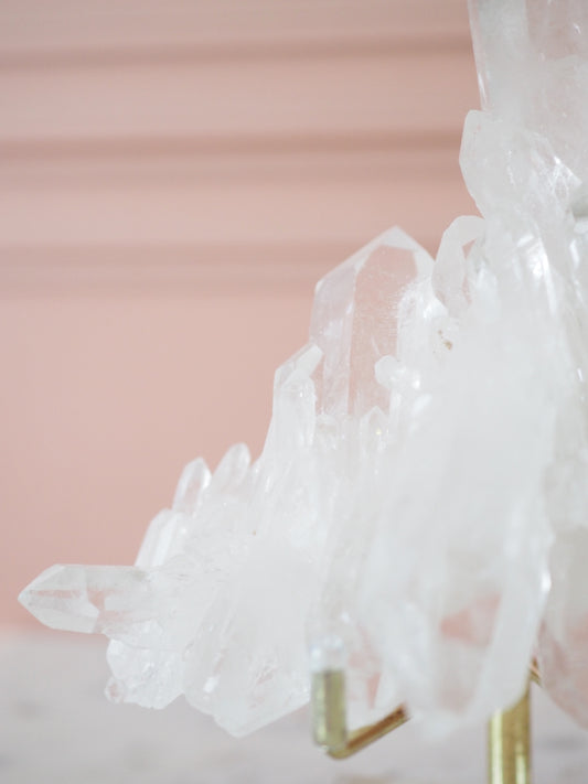 Bergkristall Fadenquarz Cluster ca 9cm - aus Minas Gerais Brasilien HIGH QUALITY