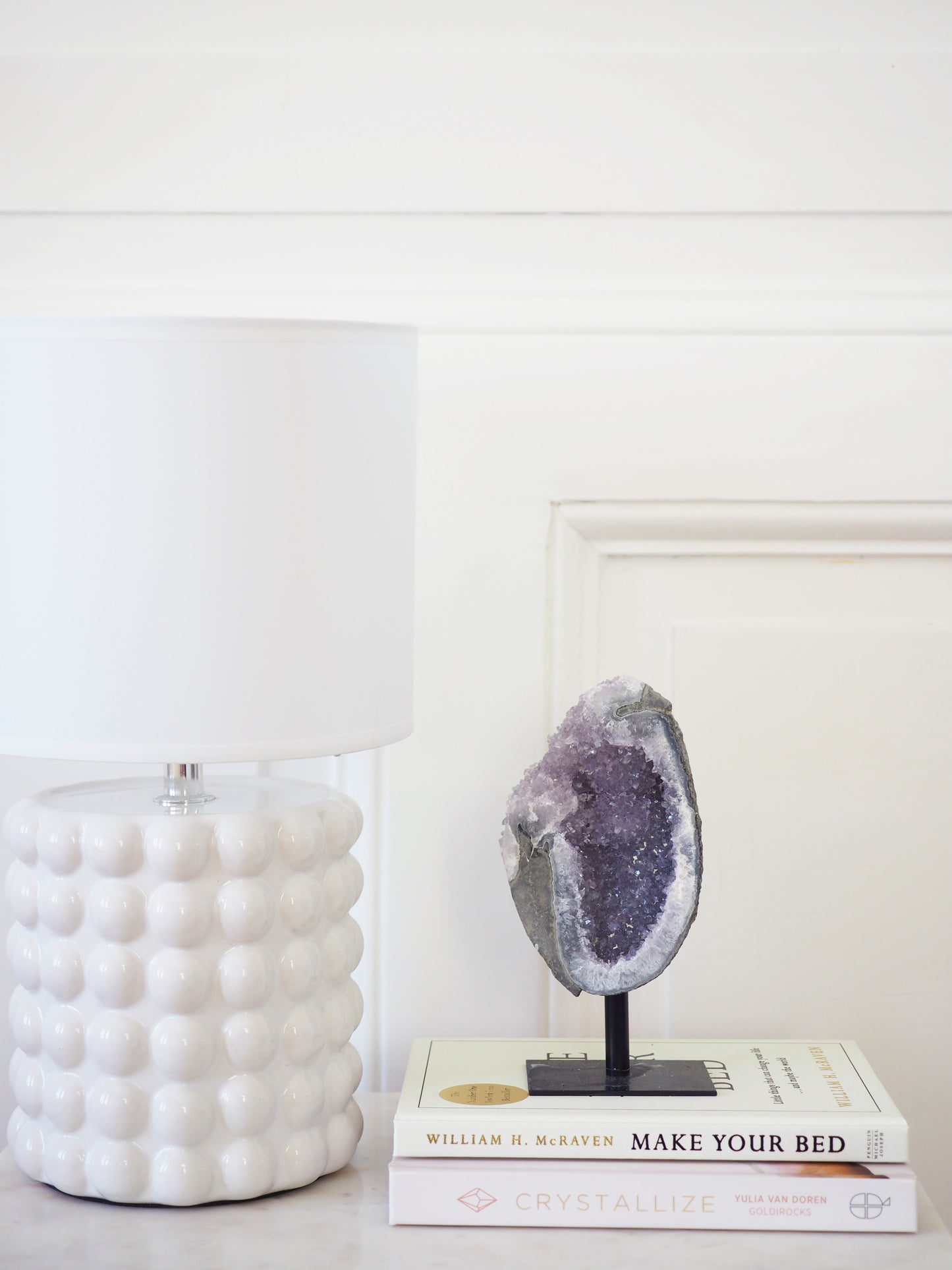 Amethyst auf Halter . Ständer ca. 16 cm - aus Brasilien