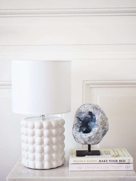 Coelestin Cluster auf Halter . Ständer ca. 15cm - aus Madagascar HIGH QUALITY