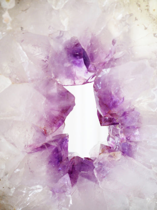 Amethyst Portal mit Pink Amethyst Details auf Ständer ca.26 cm - aus Brasilien HIGH QUALITY