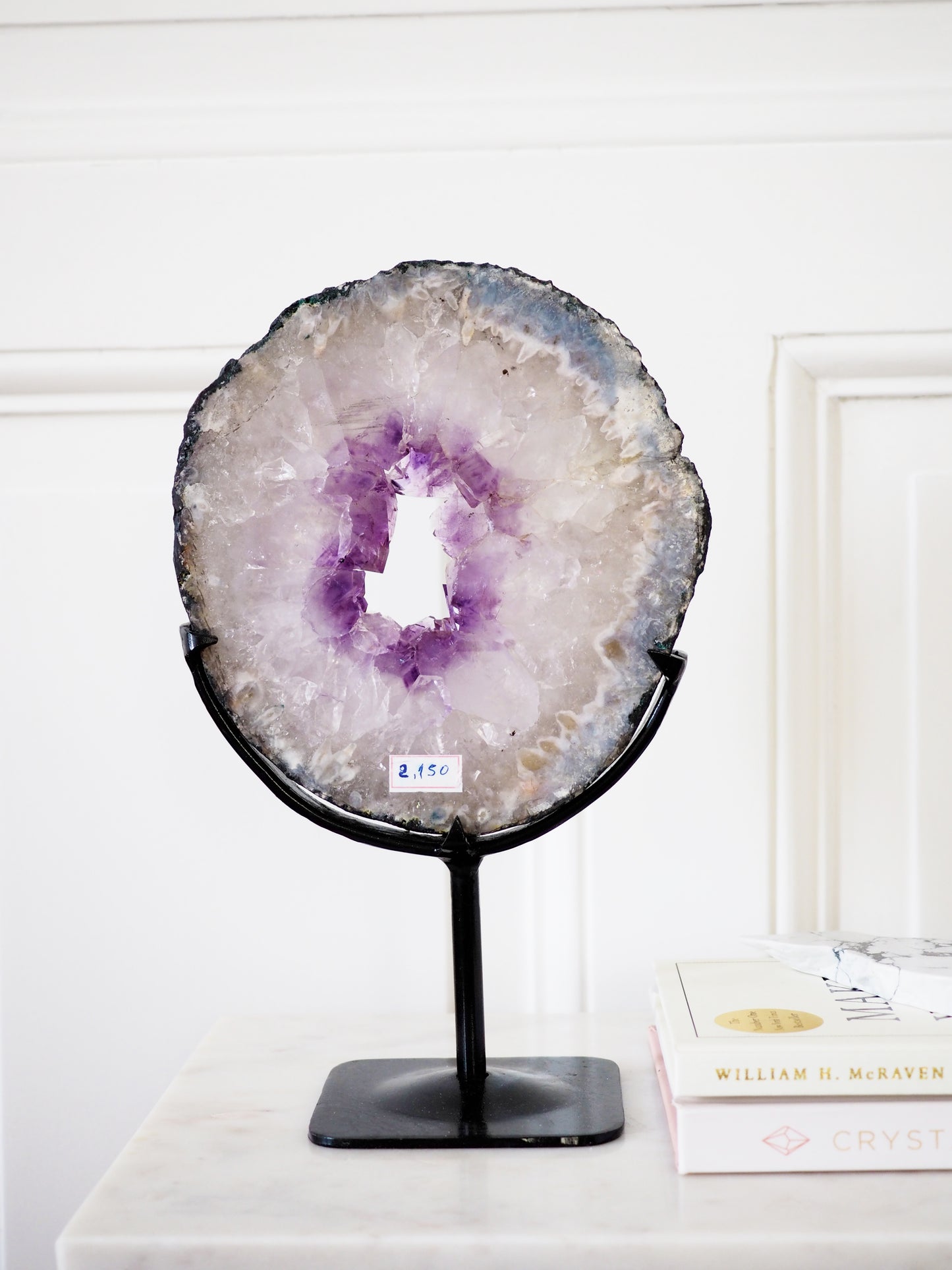 Amethyst Portal mit Pink Amethyst Details auf Ständer ca.26 cm - aus Brasilien HIGH QUALITY