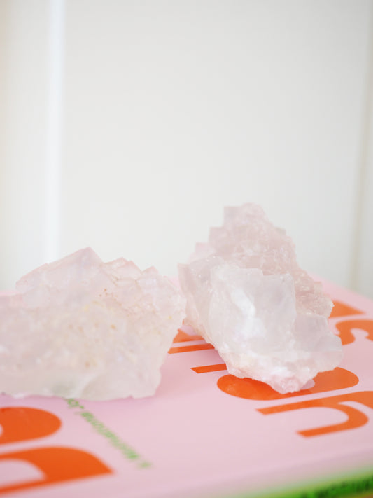 Ice Fluorit mit Calcit Specimen ca. 5cm - aus China