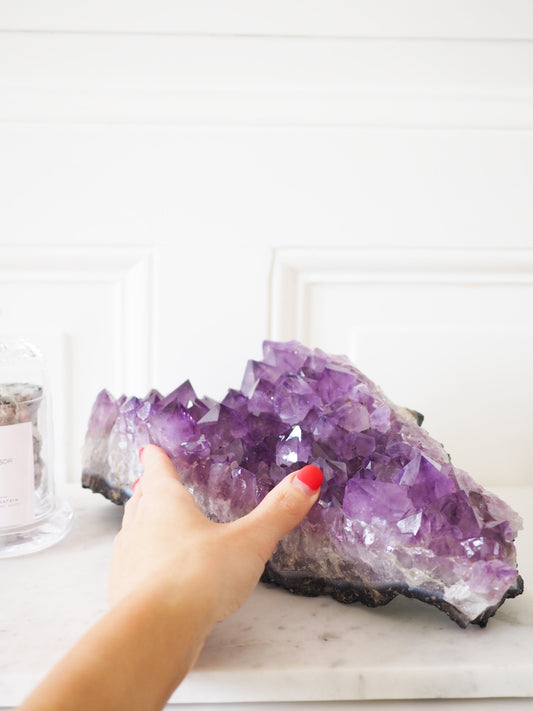 XXL Amethyst Cluster ca 30cm 3.5 kg . PARADISE COLLECTION - aus Brasilien AA