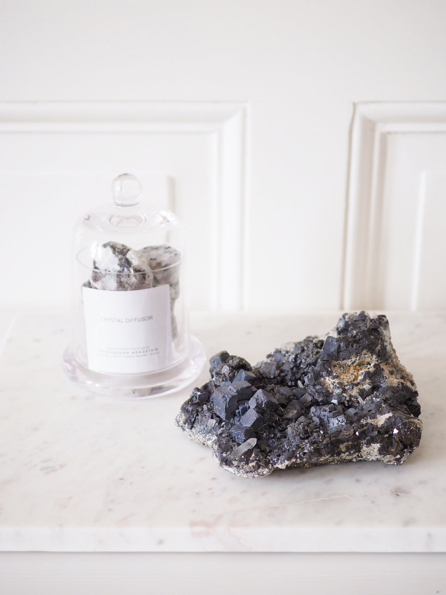 Galenit mit Pyrit & Quarz Cluster ca 1.28kg . PARADISE COLLECTION - aus Bulgarien
