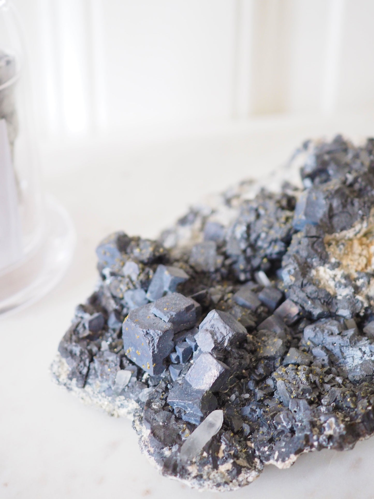 Galenit mit Pyrit & Quarz Cluster ca 1.28kg . PARADISE COLLECTION - aus Bulgarien