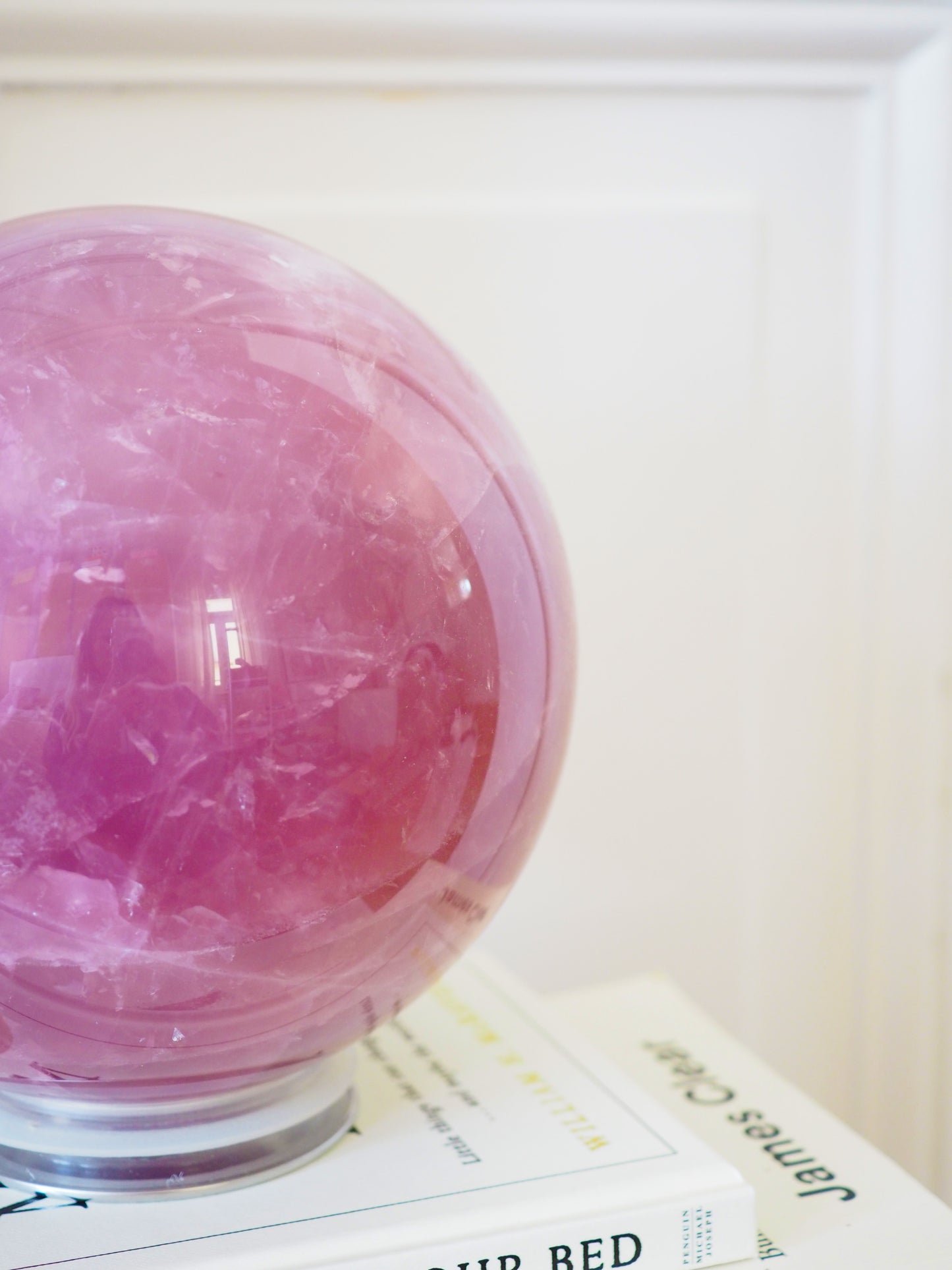 Deep Pink Purble Gemmy Star Rosenquarz Kugel 18cm ca. 6.2KG - aus Brasilien HIGH QUALITY