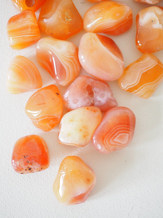 Aprikosen Achat Trommel Stein KLEIN . Apricot Agate Tumble 2 cm - aus Botswana HIGH QUALITY