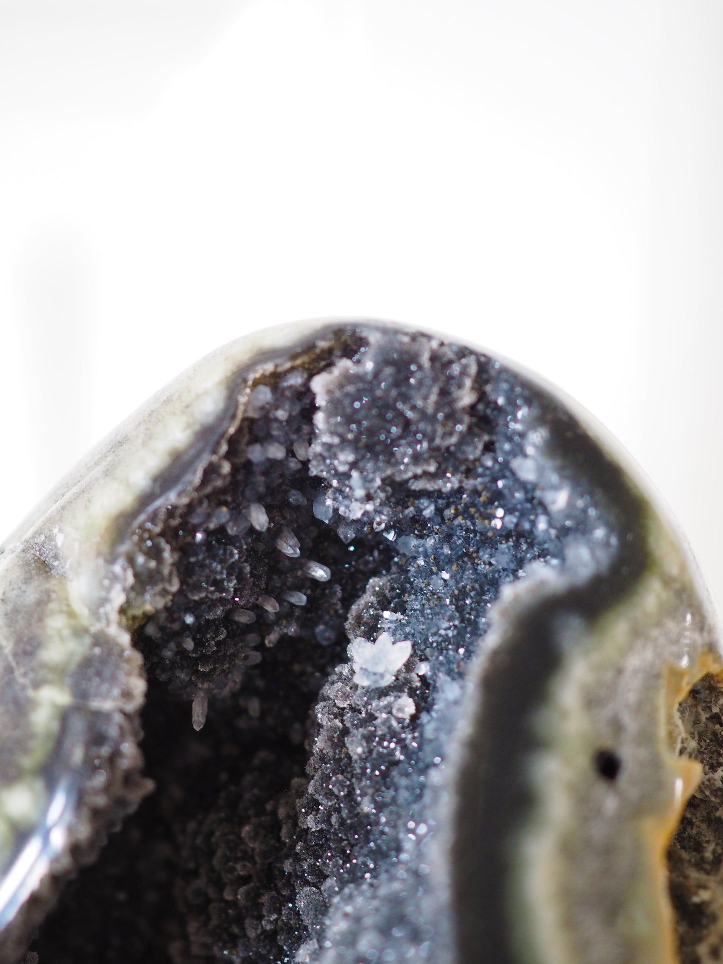 Cut Base Black Amethyst Cluster ca 11.5cm 270g - aus Uruguay RARE