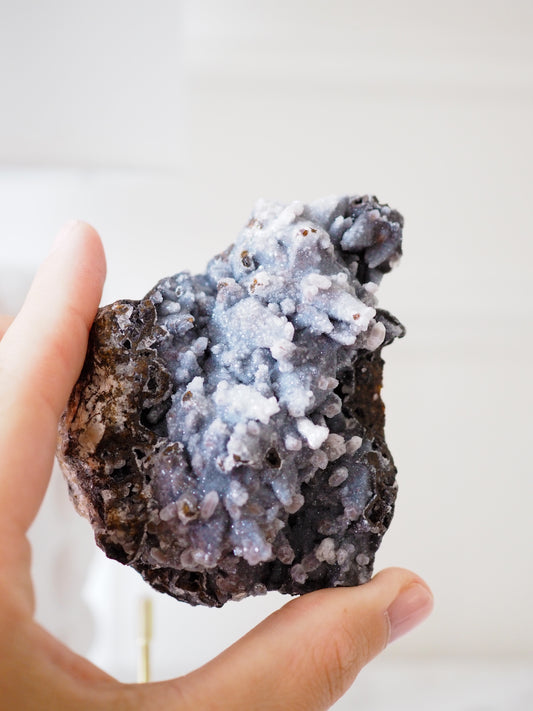 Quarz & Hämatit Cluster . Specimen ca. 8 cm - aus Taousse Marokko