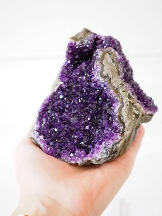 Amethyst Cut Base ca 10cm 800g - aus Brasilien HIGH QUALITY