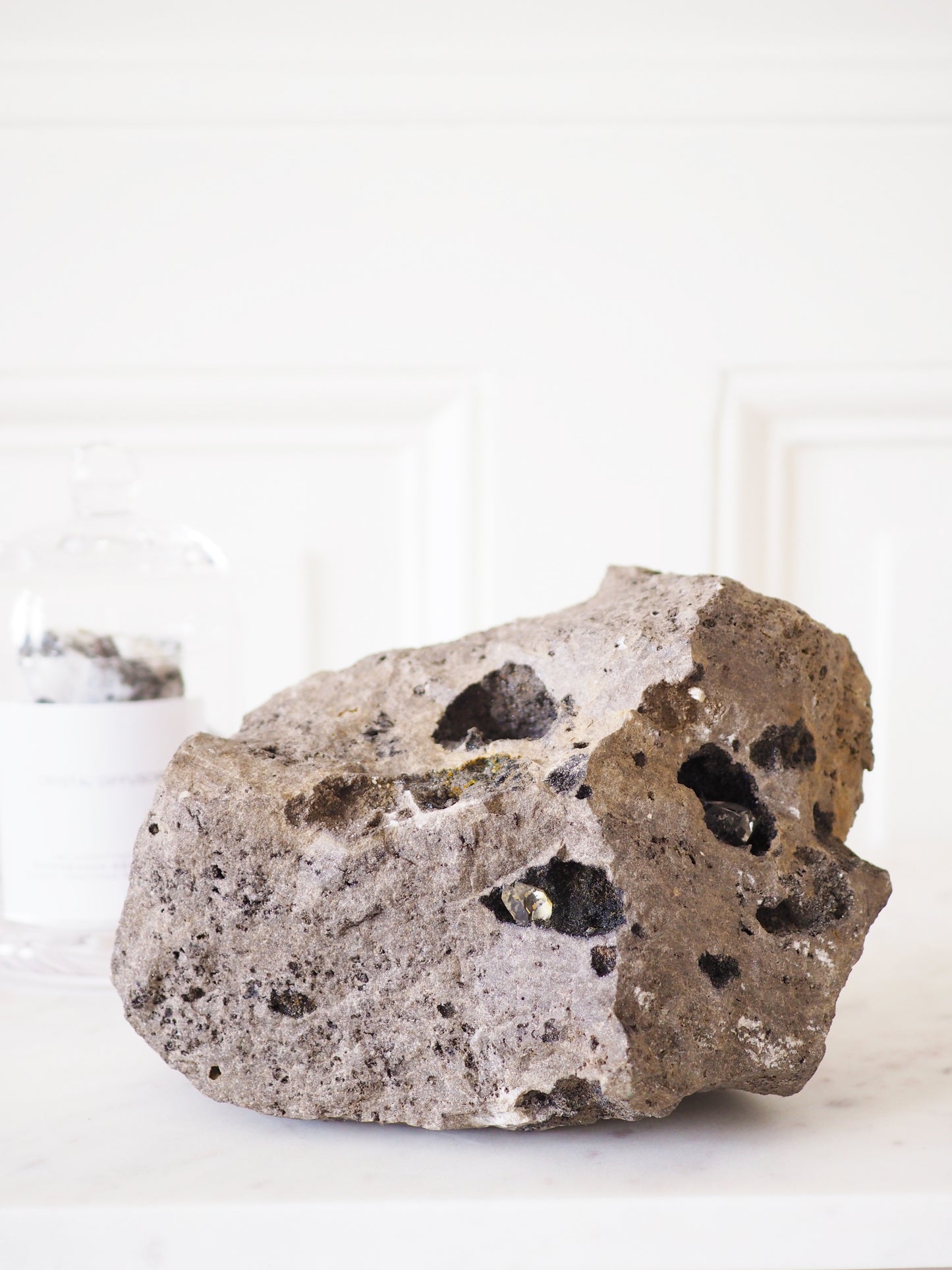 XL Echte Herkimer Diamanten (Bergkristall doppelender ) in Matrix ca 17 x 11 cm xx g . PARADISE COLLECTION - aus USA, New York