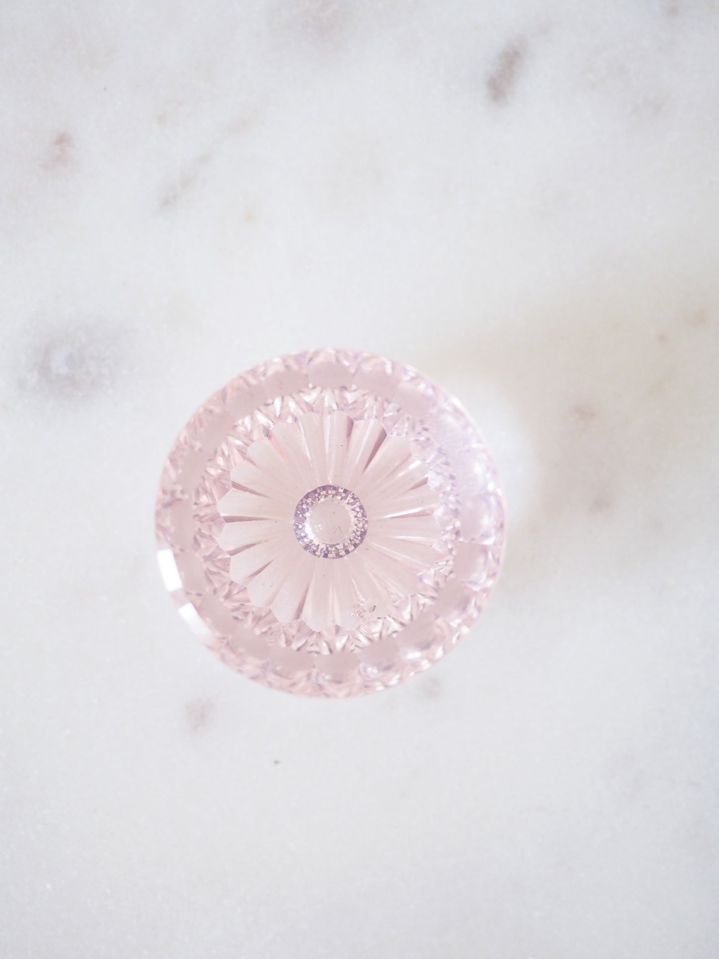 HQ Magic Cut Rosenquarz Gem ca. 2.1cm - aus Minas Gerais Brasilien