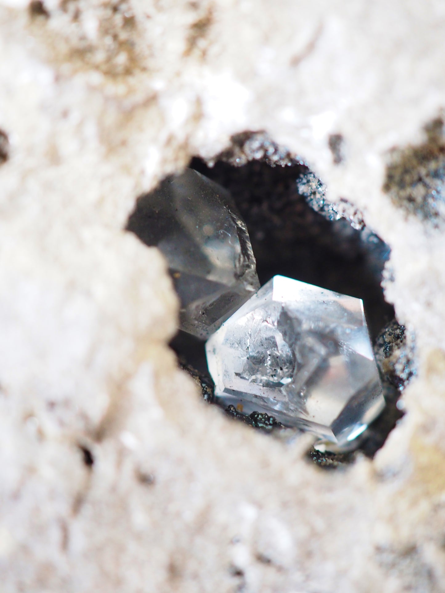 XL Echte Herkimer Diamanten (Bergkristall doppelender ) in Matrix ca 17 x 11 cm xx g . PARADISE COLLECTION - aus USA, New York