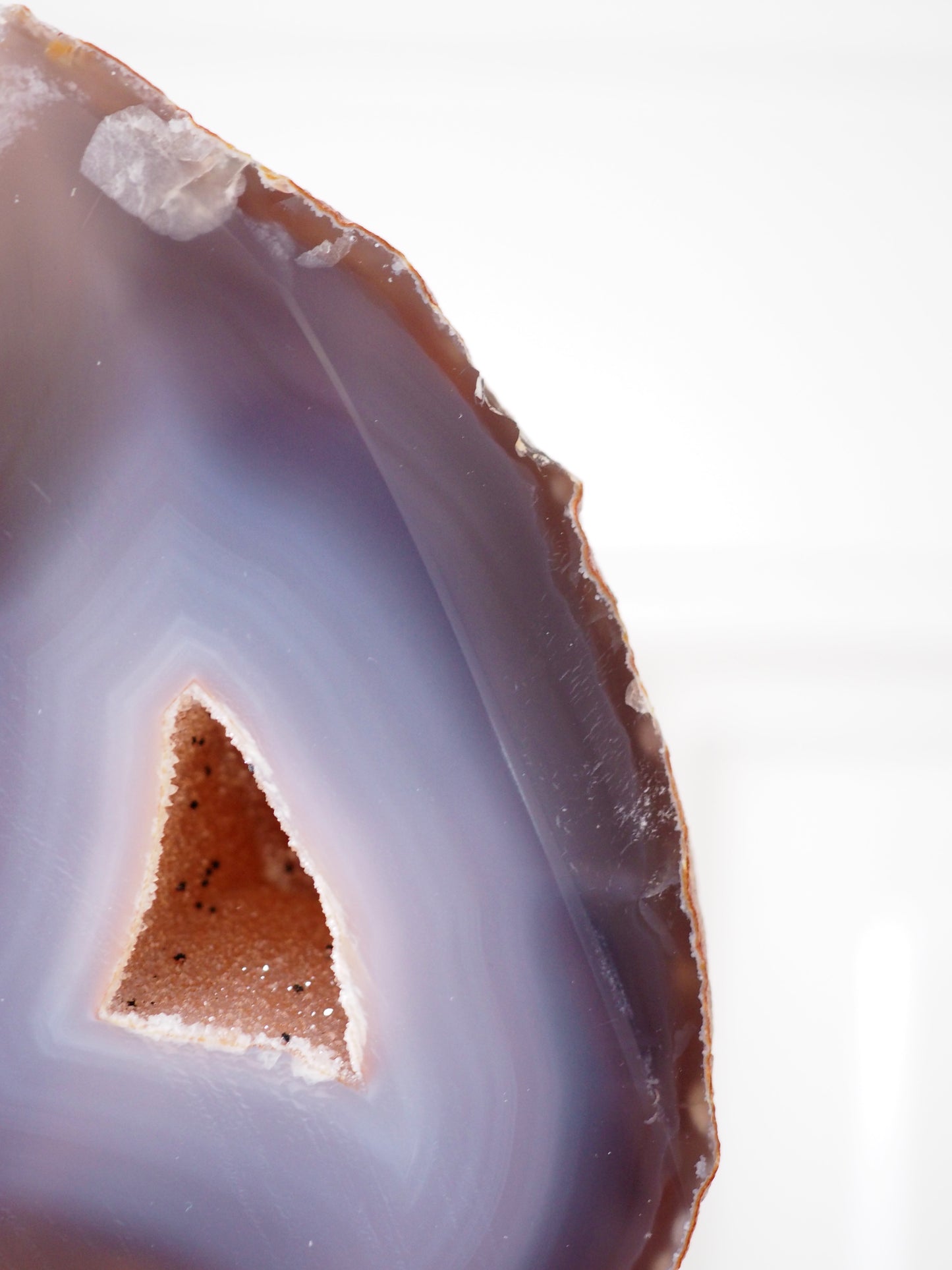 Druzy Achat Geode auf Ständer 13. Halter ca 11-15 cm - aus Brasilien HIGH QUALITY Handpoliert