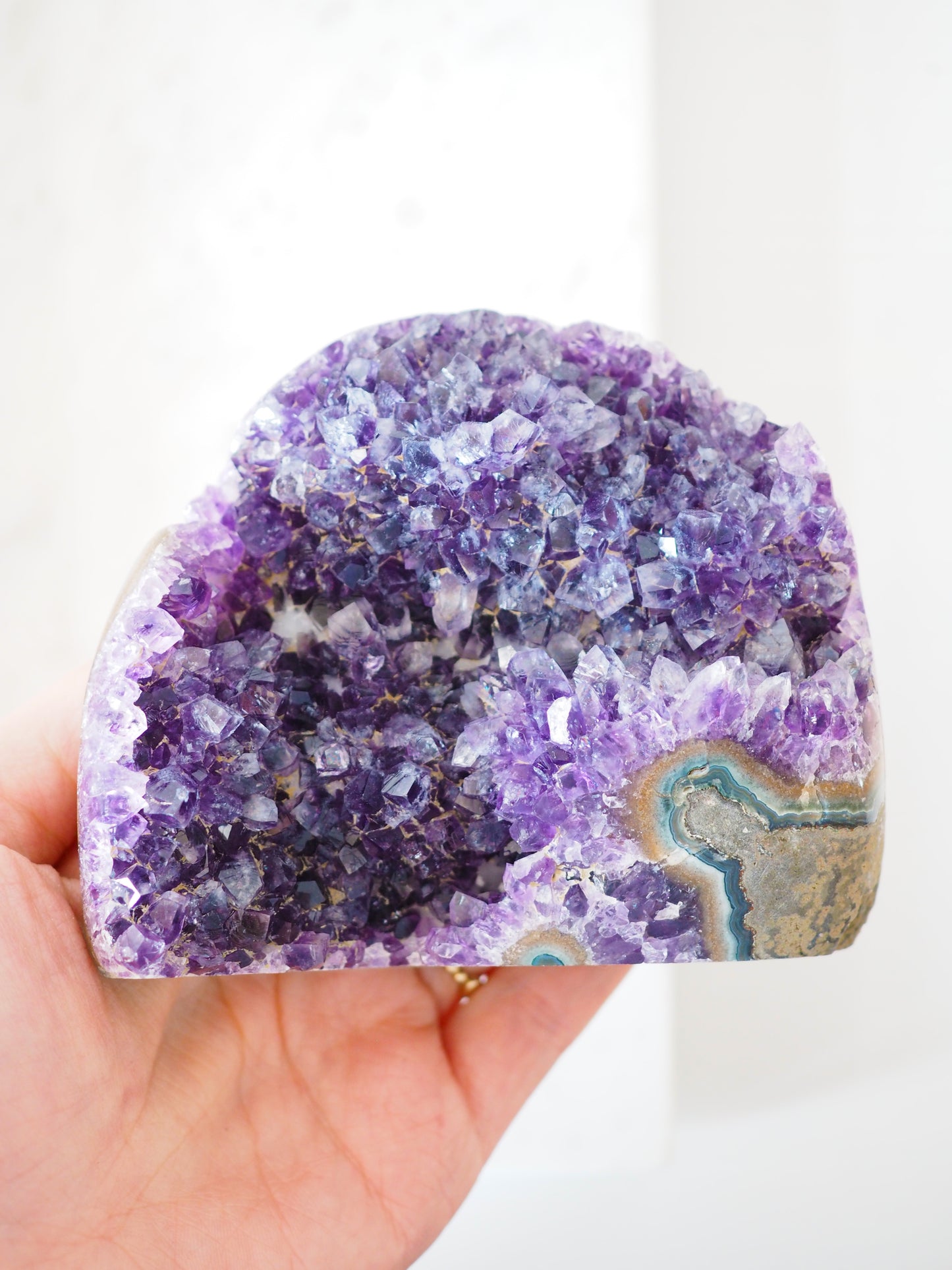 Amethyst Cluster Freeform ca. 10cm 440g - aus Uruguay High Quality