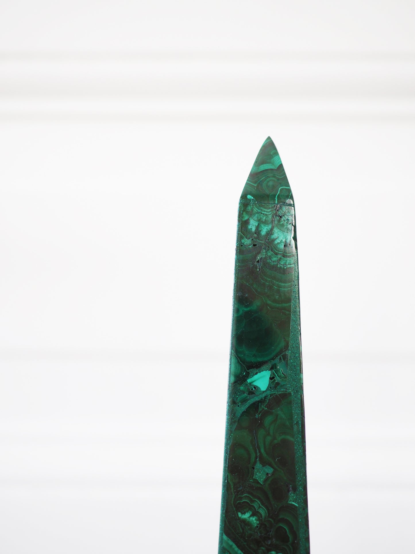 Malachit Obelisk SET ca. 29.5cm - aus DRC Handcarved