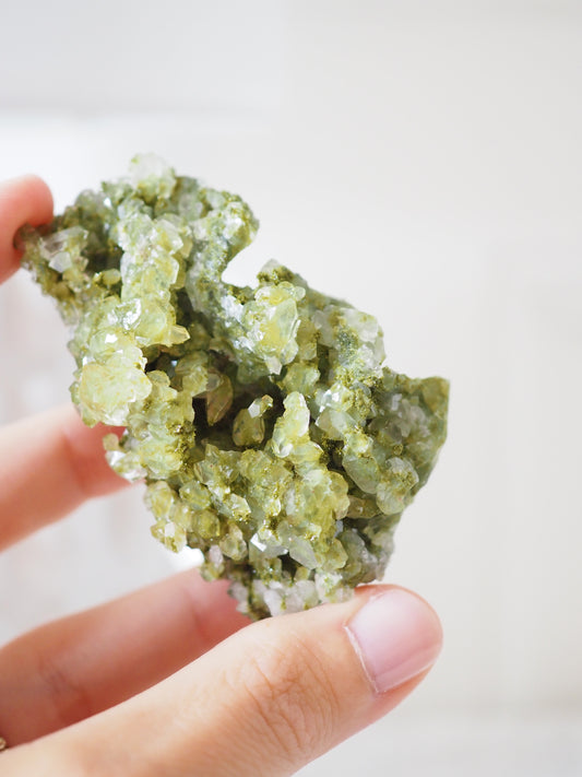 Epidot X Quarz . Forest Quartz ca.7cm - aus Yuksekova . Hakkari. Ost Anatolien Türkei NEW FIND HIGH QUALITY