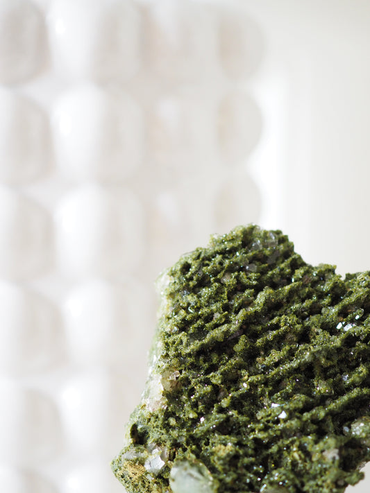 Epidot X Quarz . Forest Quartz ca. 7cm - aus Yuksekova . Hakkari. Ost Anatolien Türkei NEW FIND HIGH QUALITY