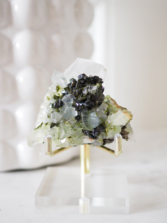 Epidot X Quarz . Forest Quartz ca. 6cm - aus Yuksekova . Hakkari. Ost Anatolien Türkei NEW FIND HIGH QUALITY