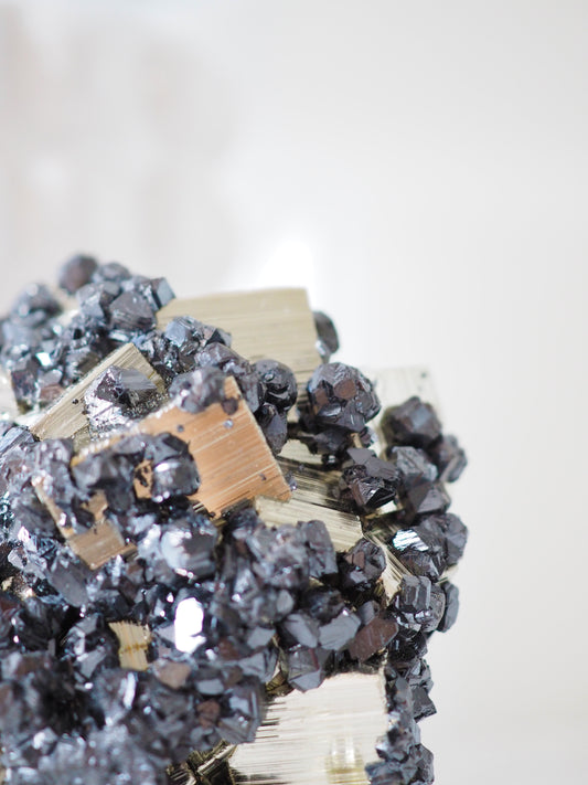 Pyrit X Sphalerit ca. 7.5cm - aus Peru RARE HIGH QUALITY