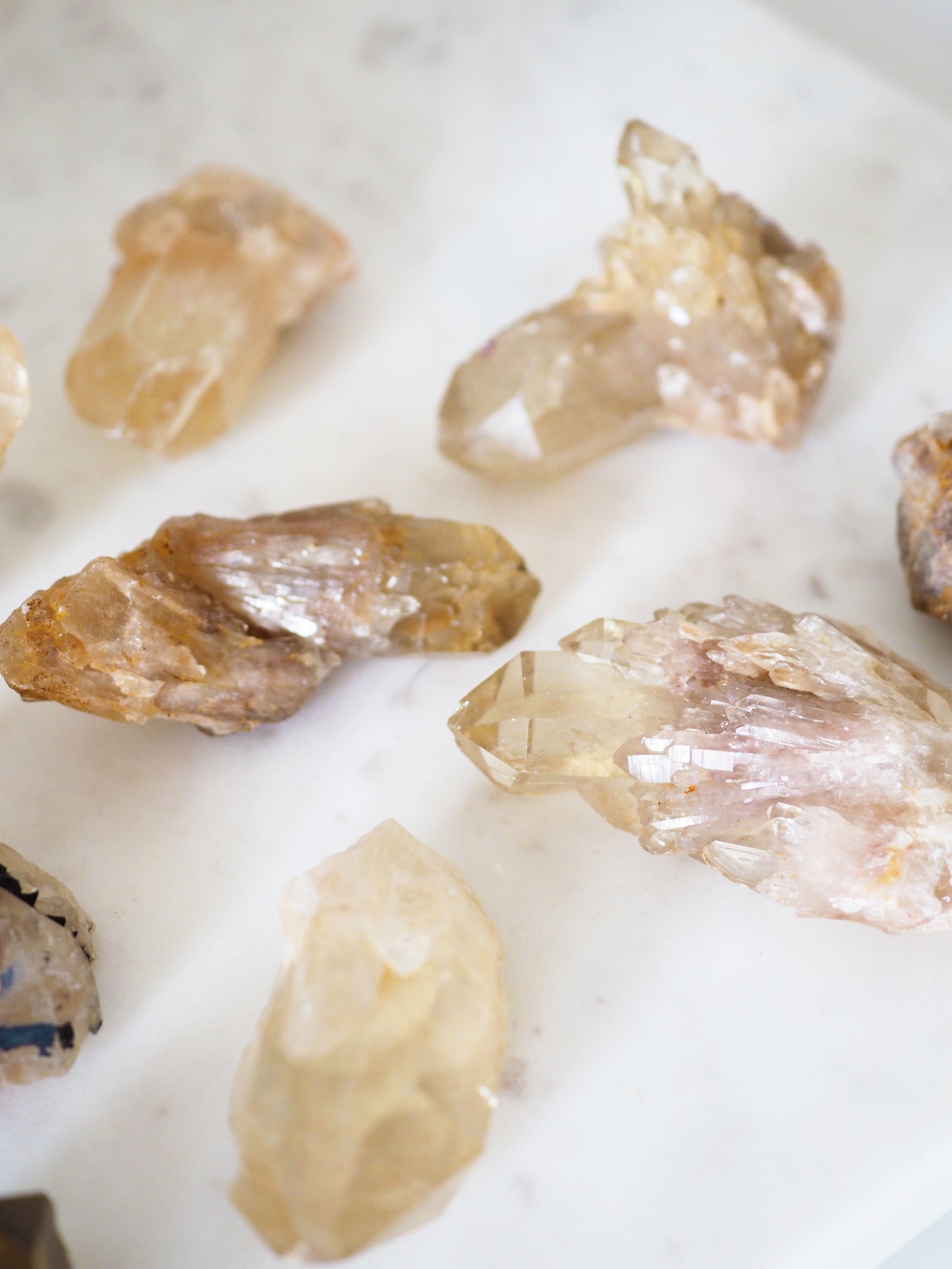 Kundalini Citrin Cluster MIDDLE ca. 5-7cm - aus Lwena DRC RARE