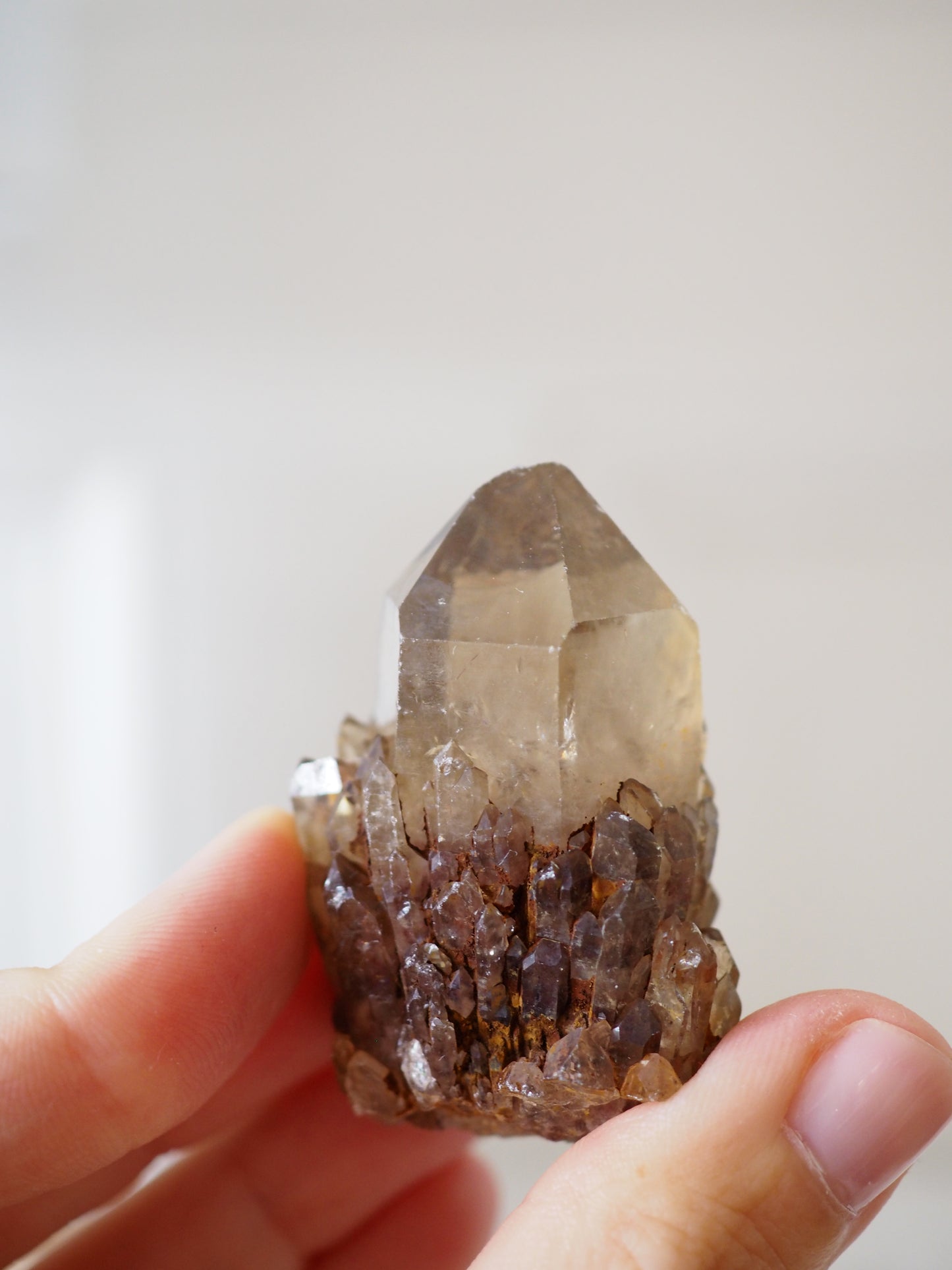 Kundalini Citrin Cluster MIDDLE ca. 5-7cm - aus Lwena DRC RARE