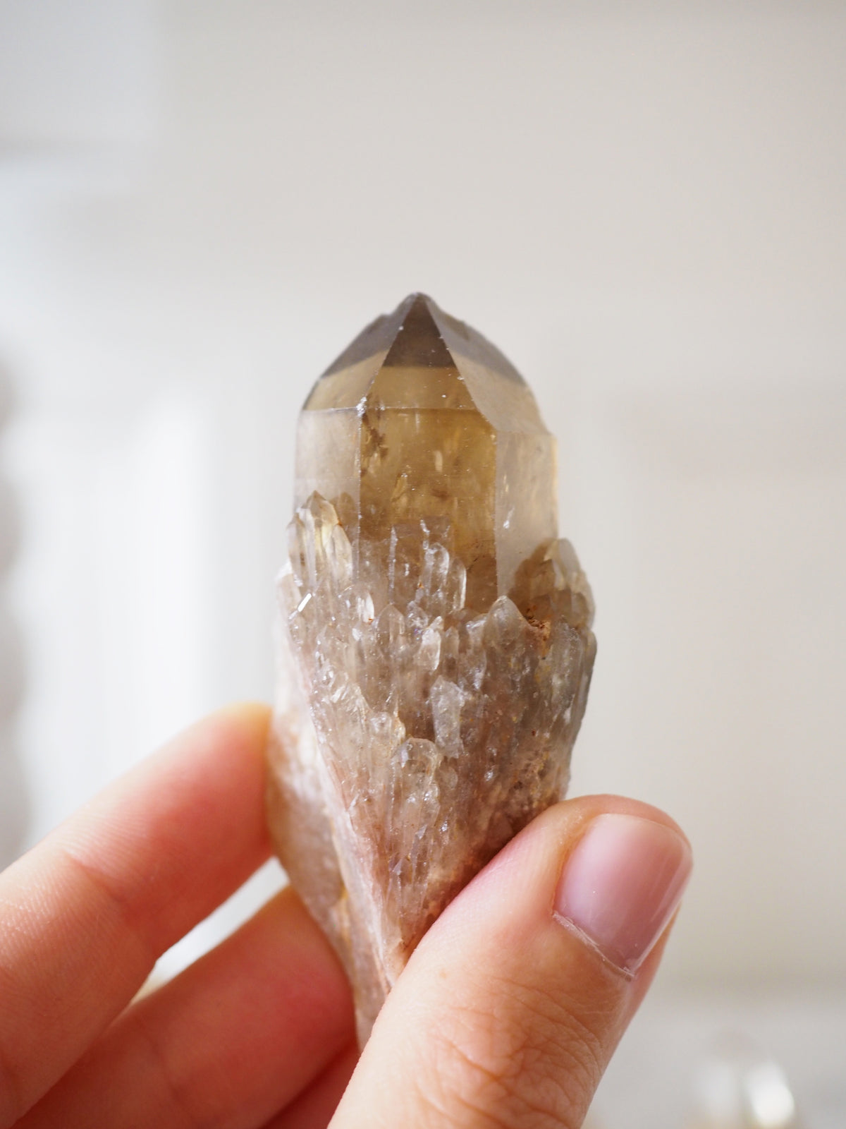 Kundalini Citrin Cluster MIDDLE ca. 5-7cm - aus Lwena DRC RARE