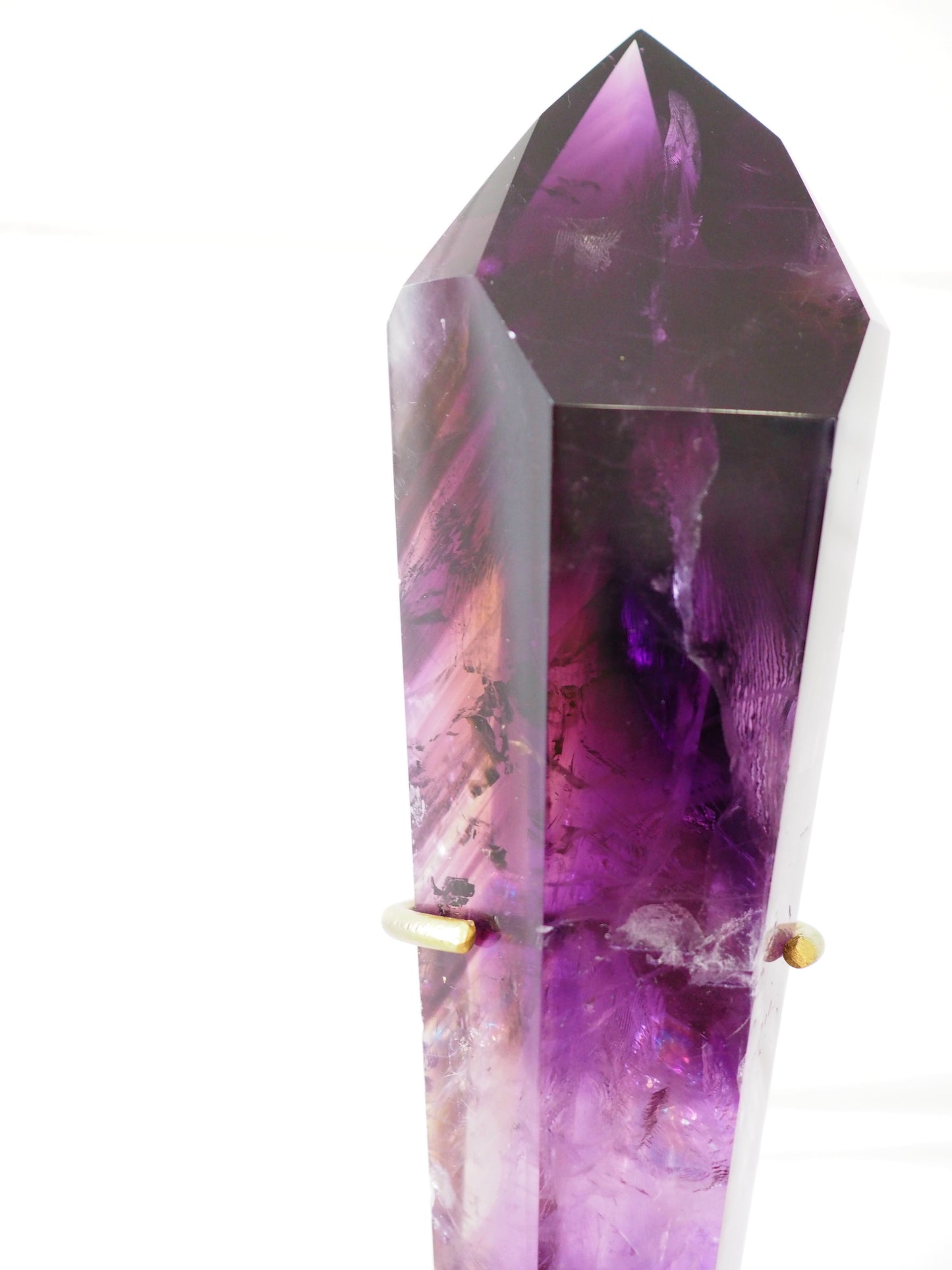 XJacare Amethyst Wurzel poliert auf Halter . Stab Spitze Wurzel Wand Zauberstab 28 cm - aus Bahia Brasilien HIGH QUALITY