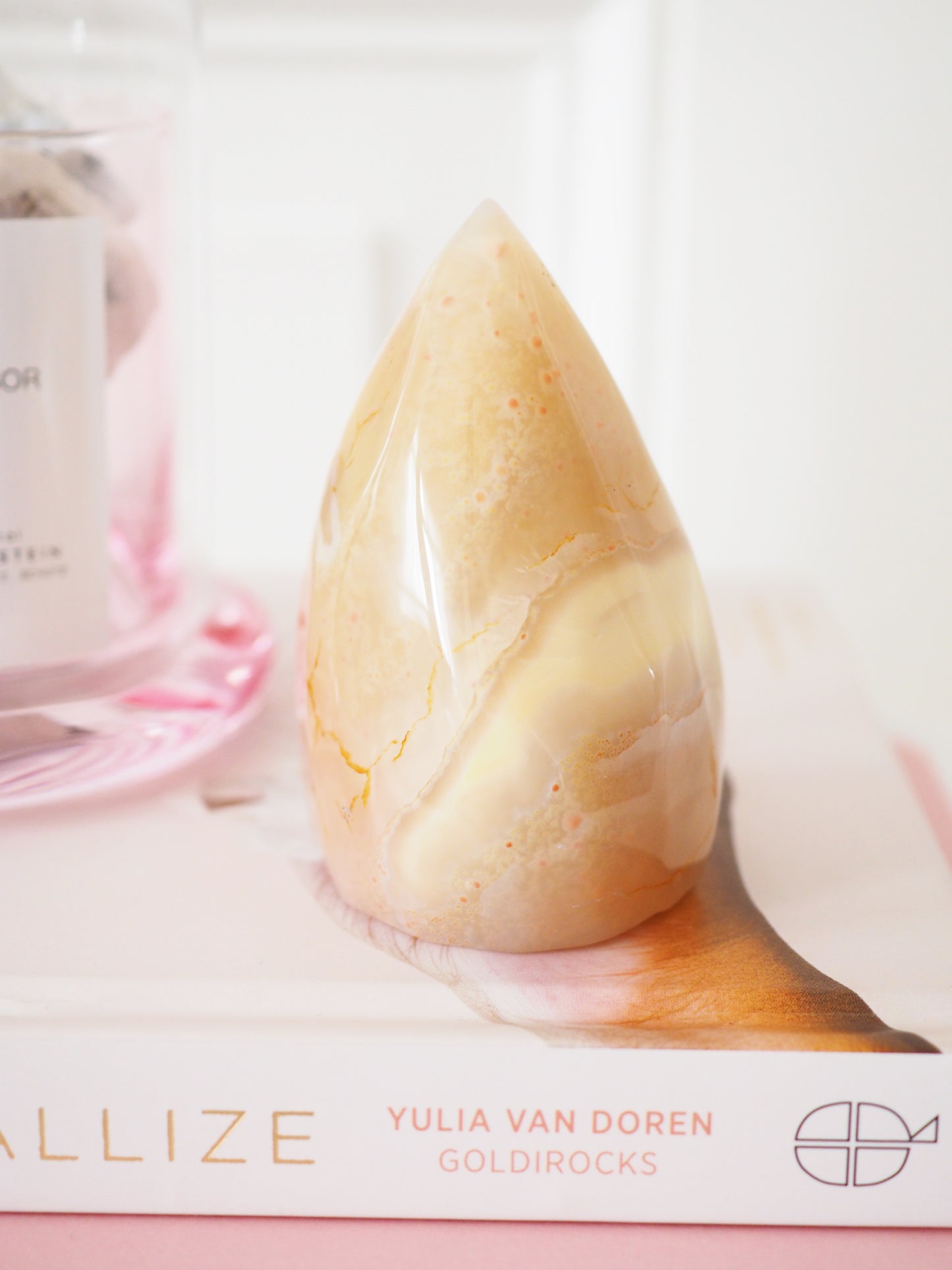 Dreamy Druzy Achat Geode . Druzy Agate Geode ca. 8 cm - aus Brasilien HIQH QUALITY Handpoliert