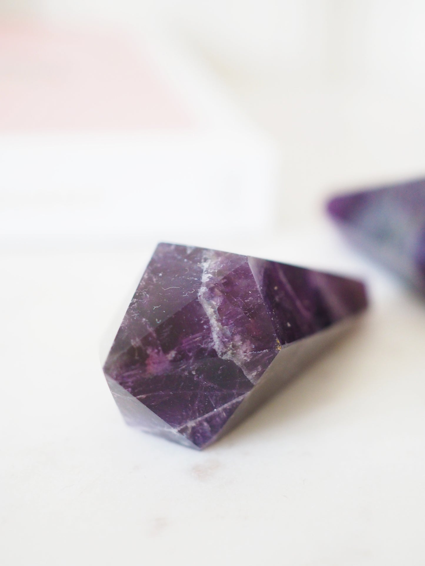 Dream . Chevron Mini Amethyst Spitze . Zauberstab . Zepter - Hand Carved