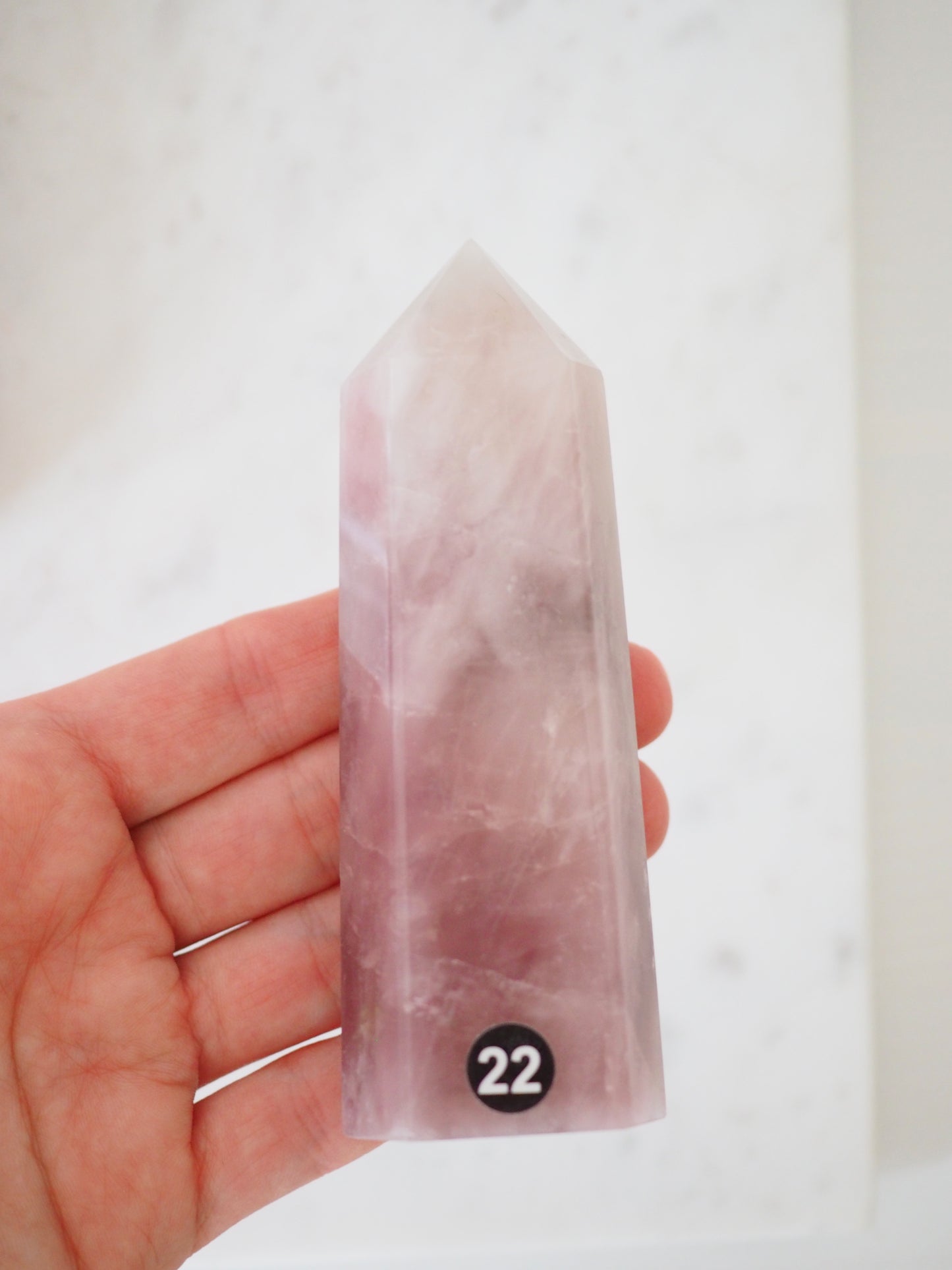 Lavender Rosenquarz Spitze . Big Point 23 aus Madagascar ca.11cm cm - aus Madagascar RARE