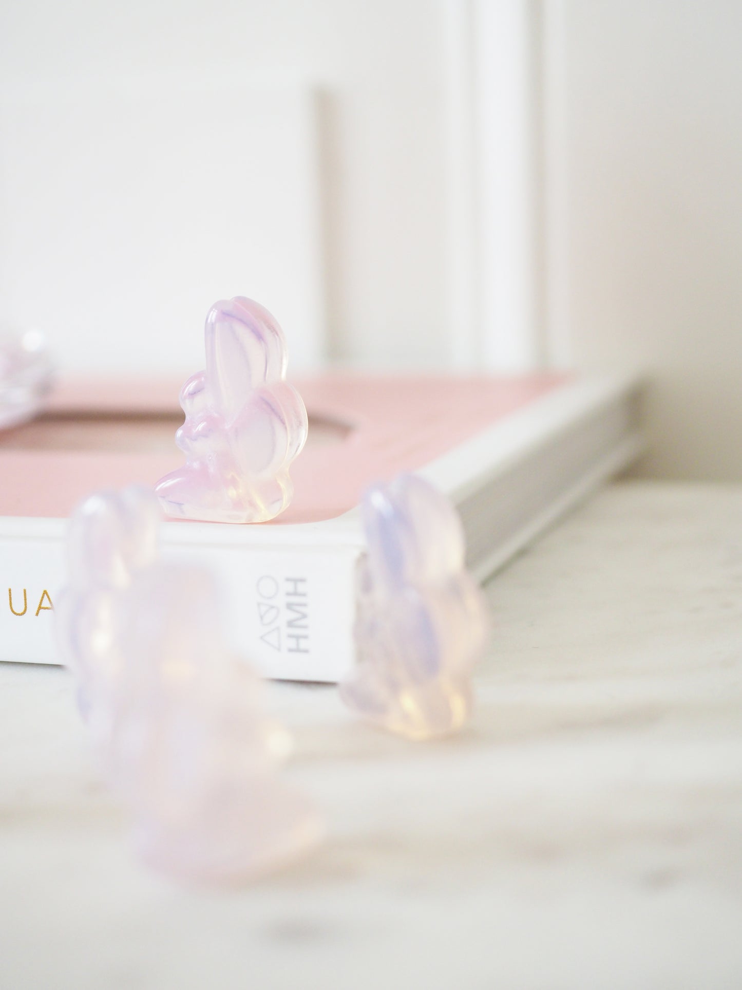 Pinker Opalit Mini Fee Schmetterlingsmädchen . Opalite Mini Fairy Butterflygirl - MANMADE