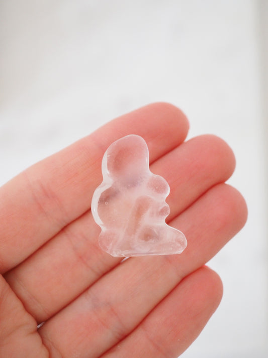 Bergkristall Mini Fairy / Fee 3cm -Carving