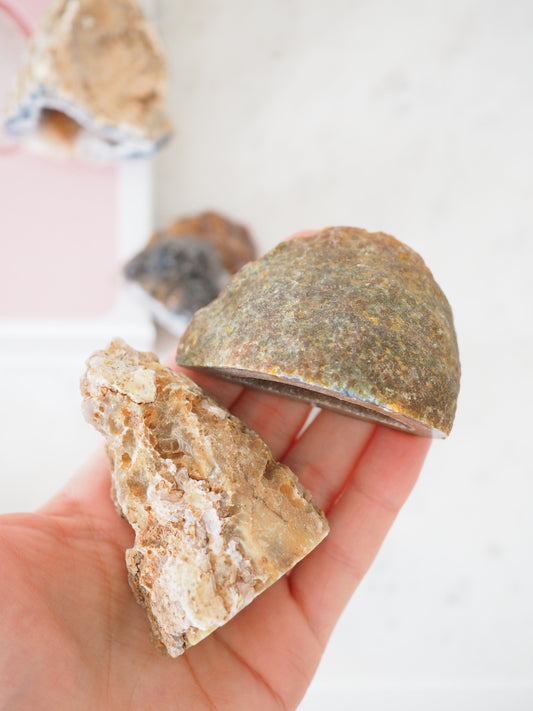 Große Druzy Achat Drusen Geode . Big Druzy Agate Geode ca. 4-6cm - aus Brasilien HIGH QUALITY