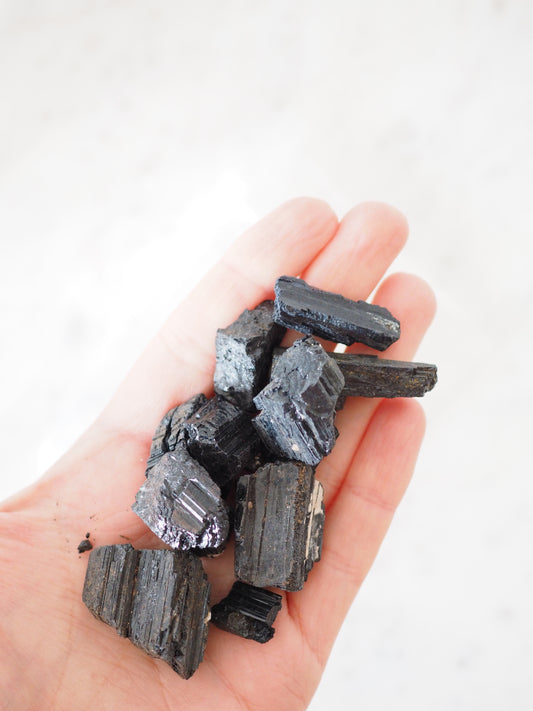 PROTECT THE HOUSE! Set Schwarzer Turmalin . Schörl Roh 80g - aus Brasilien Common Quality