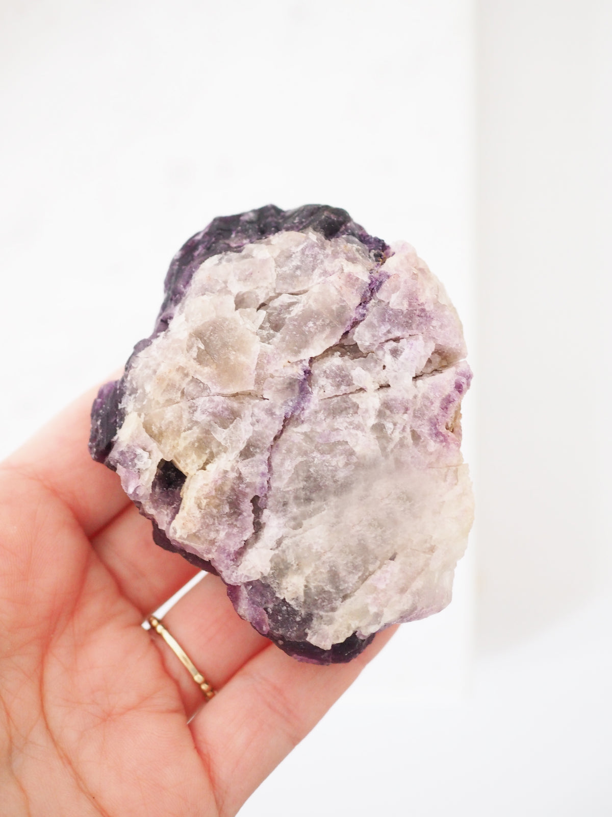 Fluorit Dunkel Violett ca. 9 cm - aus Innere Mongolei China RARE