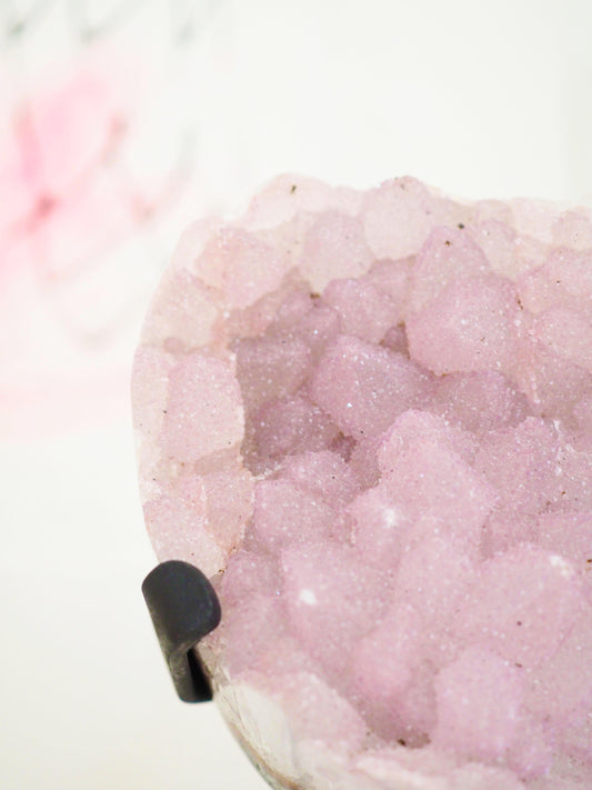 Sugar Lavender Amethyst auf Halter Ständer ca. x cm - aus Brasilien HIGH QUALITY