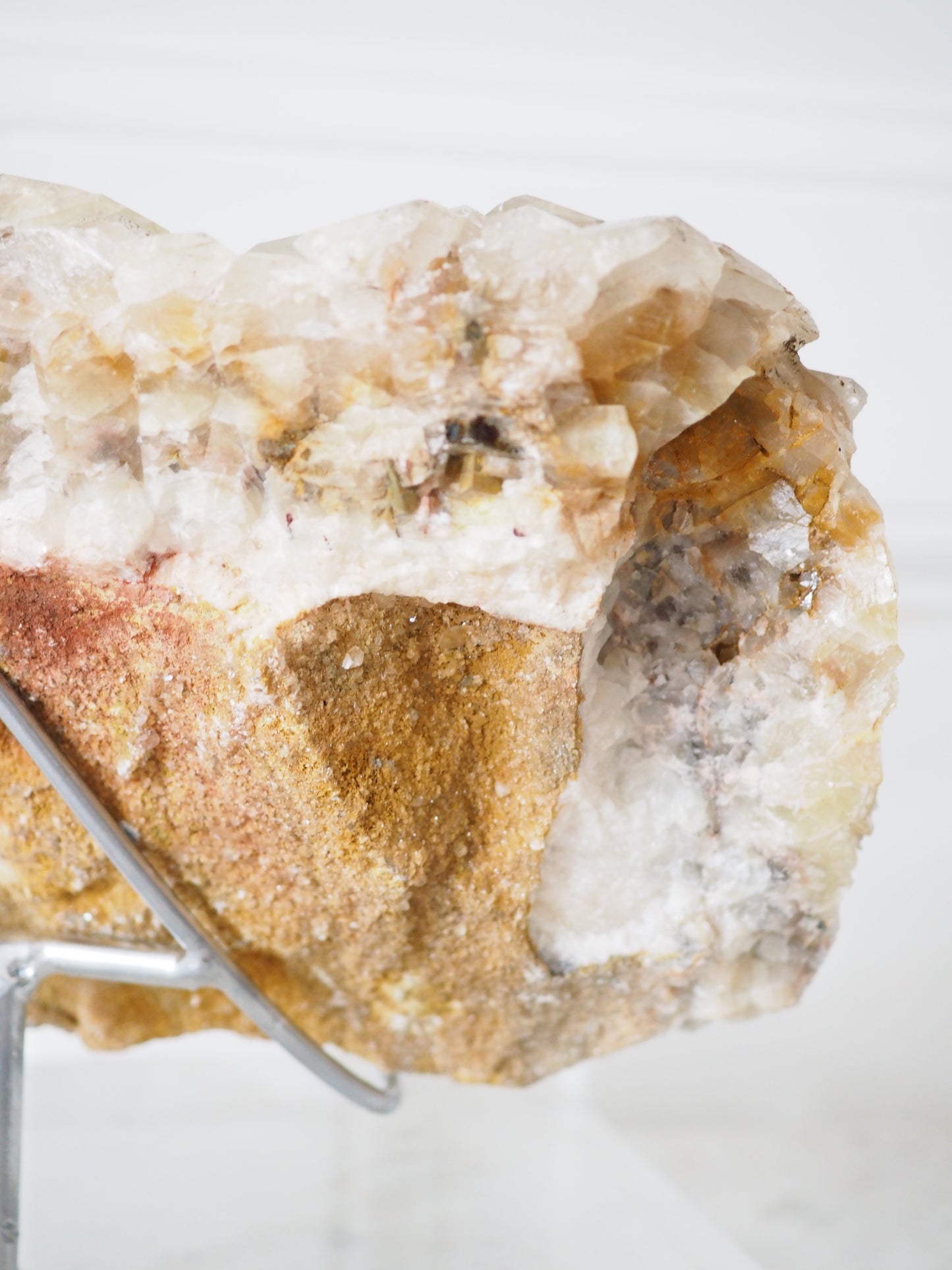 Sparkly Beiger Benz Calcit mit Pyrit ca. 23 x 14 cm 3.16 Kg PARADISE COLLECTION - aus Hubei China SUPER RARE