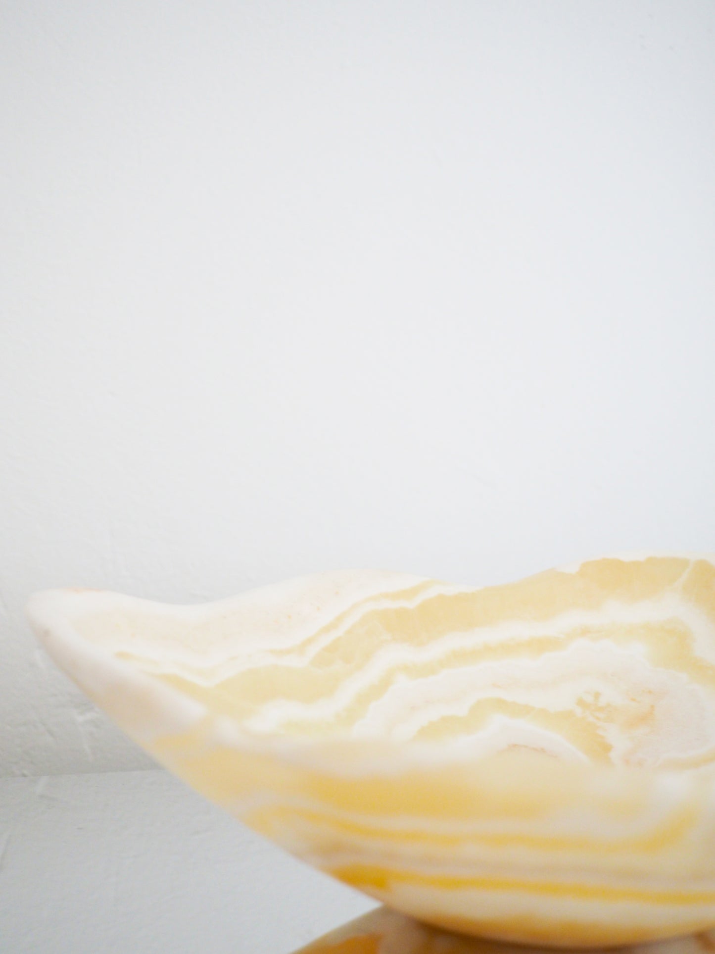 Calcit Edelstein. Kristall Schale ca. 28 cm - Marokko HANDCARVED