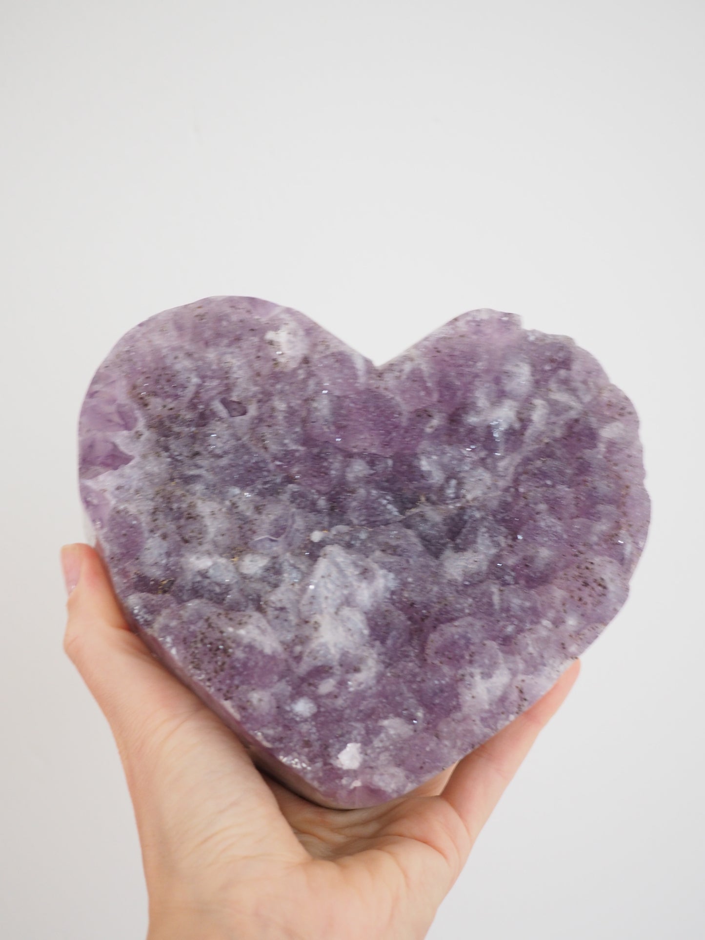 XL Sugar Amethyst Herz ca. 15 cm - aus Brasilien HIGH QUALITY