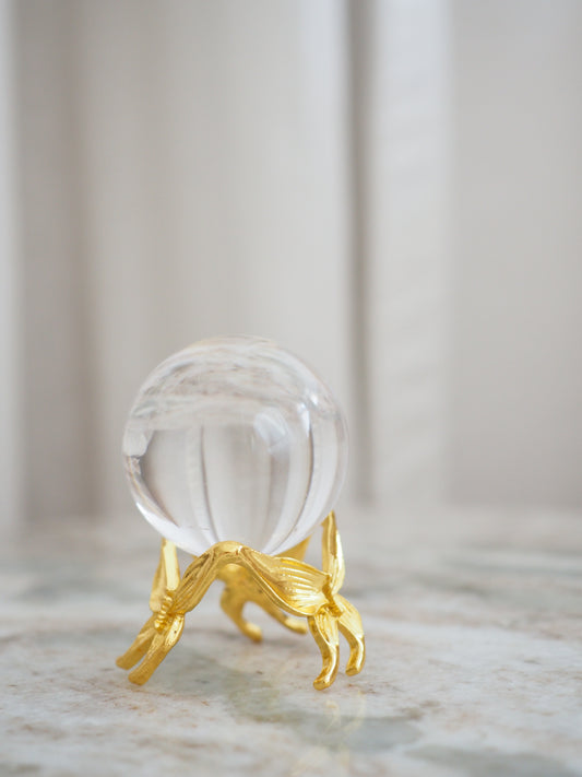 99% Klare Lemurian Bergkristall Kugel mit Regenbögen ca. cm - Minas Gerais Brasilien HIGH QUALITY