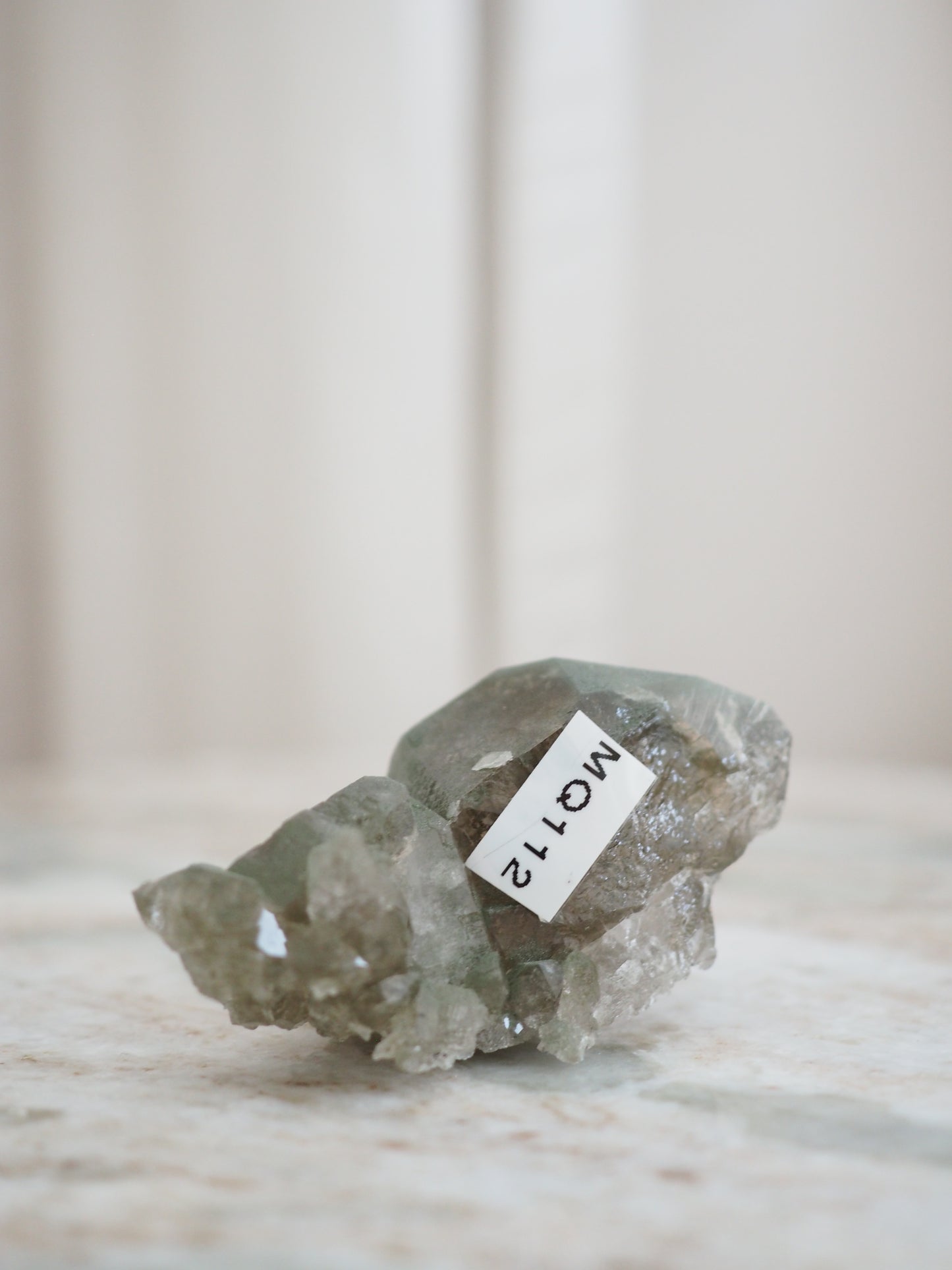 Mont Blanc Bergkristall X Chlorit ca. 6 cm - Bassin de Taléfre . Massif du Mont-Blanc Frankreich RARE