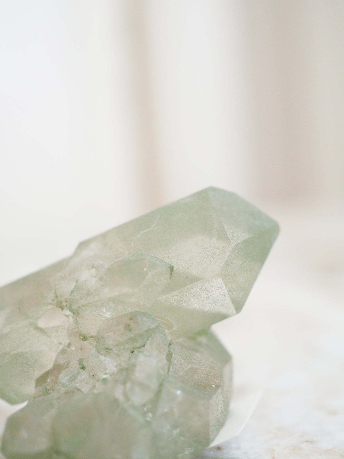 Mont Blanc Bergkristall X Chlorit ca. 5 cm - Bassin de Taléfre . Massif du Mont-Blanc Frankreich RARE