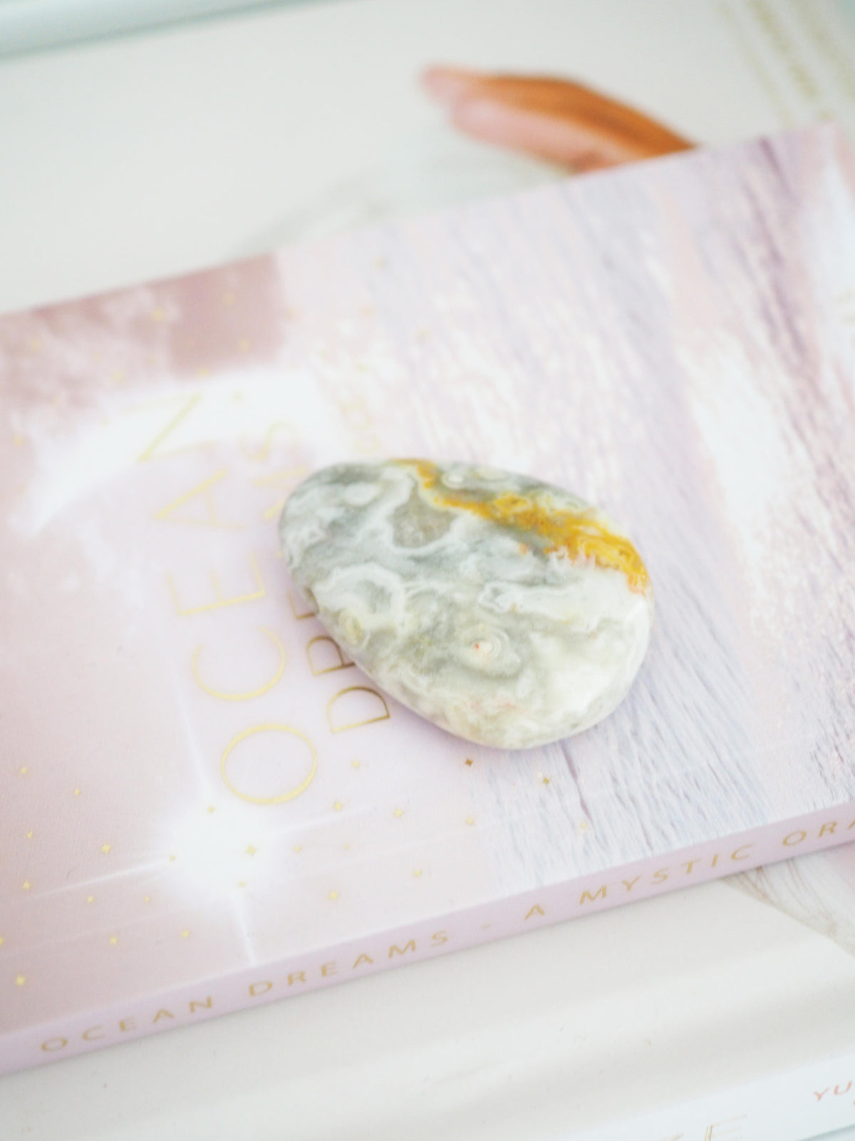 Spitzen Achat Anhänger gebohrt . Lace Agate ca. 3-4 cm - Mexiko