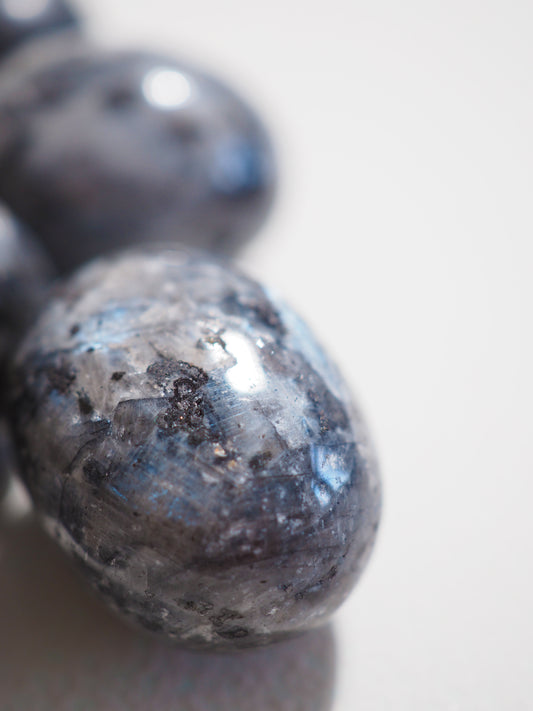 Larvikit Trommel Stein . Larvikite Tumble ca 2-3cm - aus Norwegen HIGH QUALITY