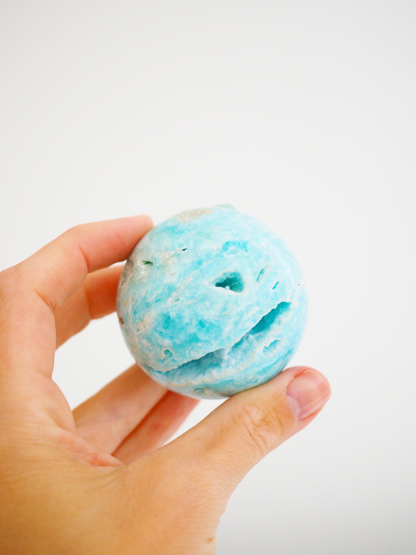 Karibischer Calcit X Aragonit Kugel ca. 5 cm - Pakistan HIGH QUALITY